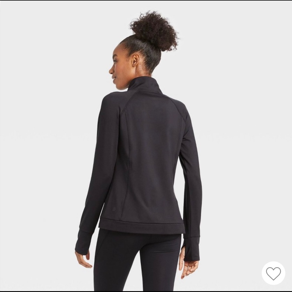 Women's Zip-Front Jacket - All in Motion™ Black  and Blue, New and Never Worn 9 - Picture 8 of 10